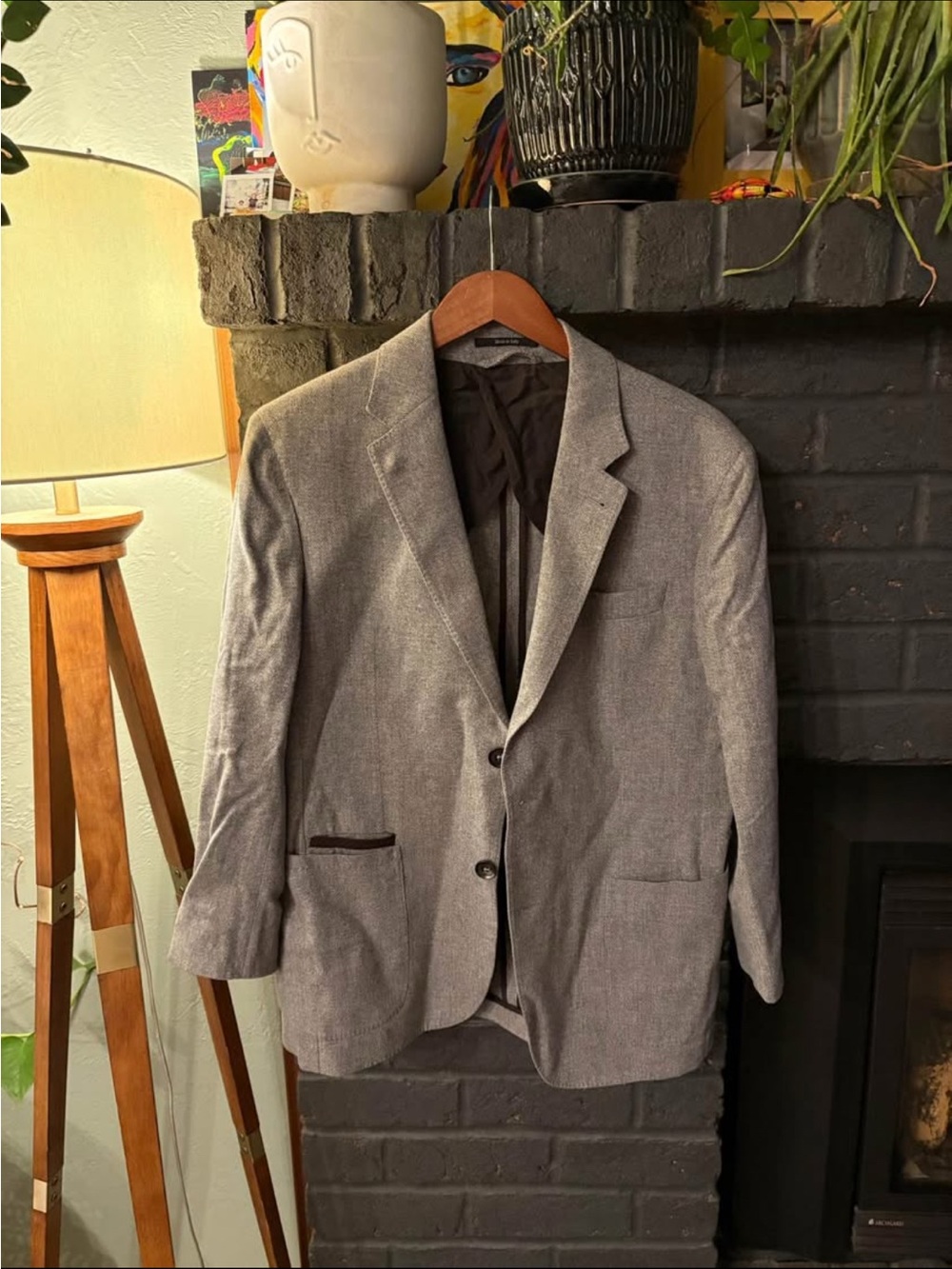 Ermenegildo Zegna Light Gray Men's Sport Coat - Two-Button Blazer